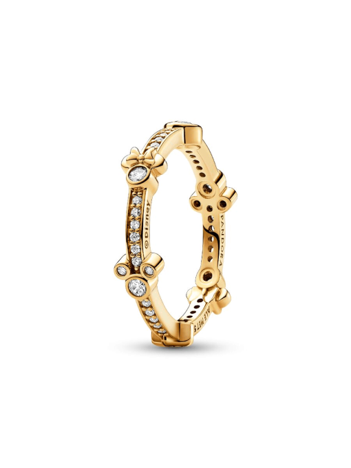 Disney Mickey Mouse & Minnie Mouse Sparkling Eternity Ring