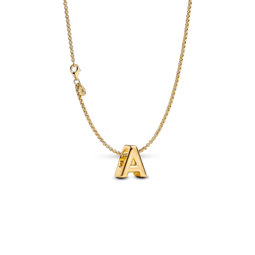 Letter A Charm Necklace