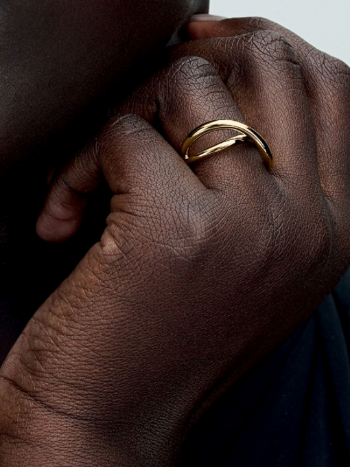 Organically Shaped Infinity Ring - Image 2