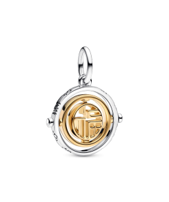 Two-tone Fu Spinning Dangle Charm