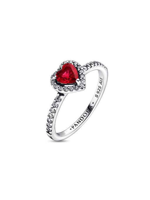Elevated Red Heart Ring - Image 6