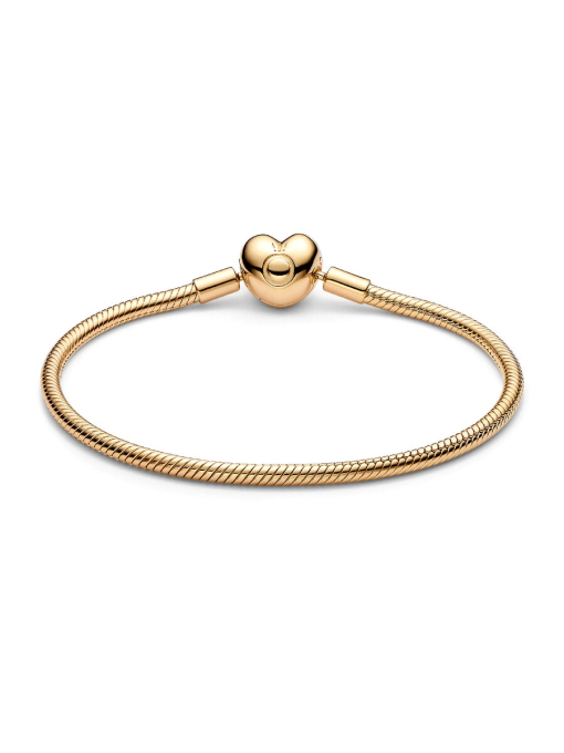Pandora Moments Heart Clasp Snake Chain Bracelet - Image 5