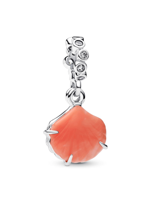 Coral-colored Shell Double Dangle Charm - Image 3