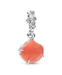 Coral-colored Shell Double Dangle Charm
