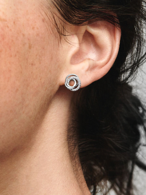 Family Always Encircled Stud Earrings - Image 2