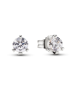Pandora Nova 14k White Gold Lab-grown Diamond Earrings