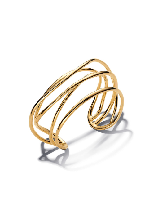 Organically Shaped Wired Open Bangle - Image 3