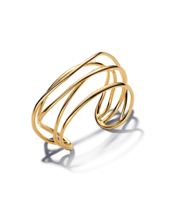 Organically Shaped Wired Open Bangle