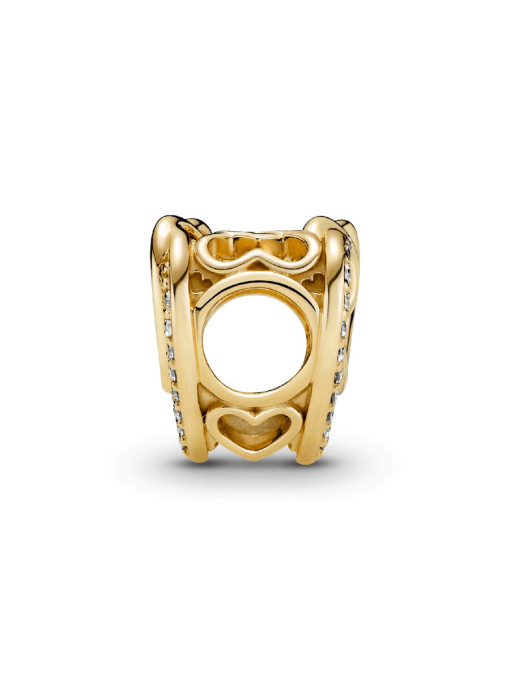Sparkling Entwined Hearts Charm - Image 4