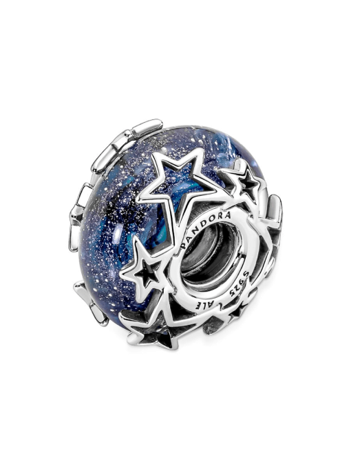 Galaxy Blue & Star Murano Charm - Image 7