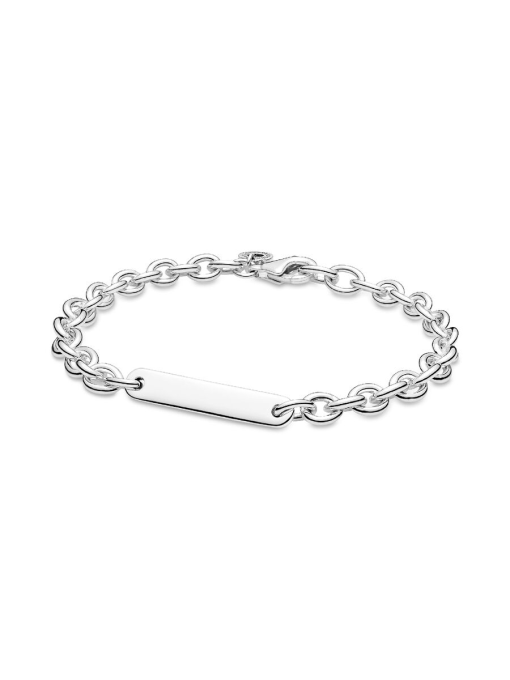 Engravable Bar Link Bracelet - Image 3