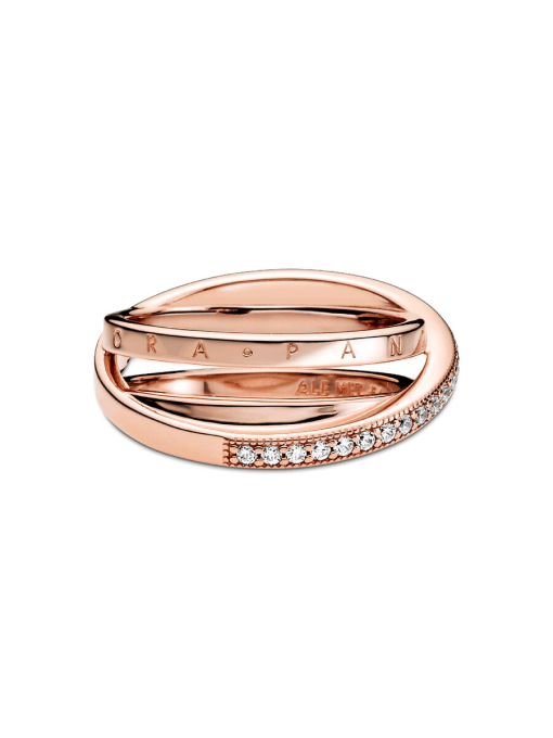 Crossover Pave Triple Band Ring - Image 5
