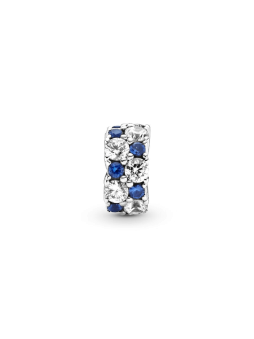 Clear & Blue Sparkling Clip Charm - Image 5