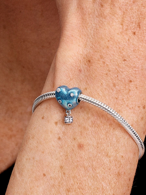 Hot Air Balloon Heart Charm - Image 2