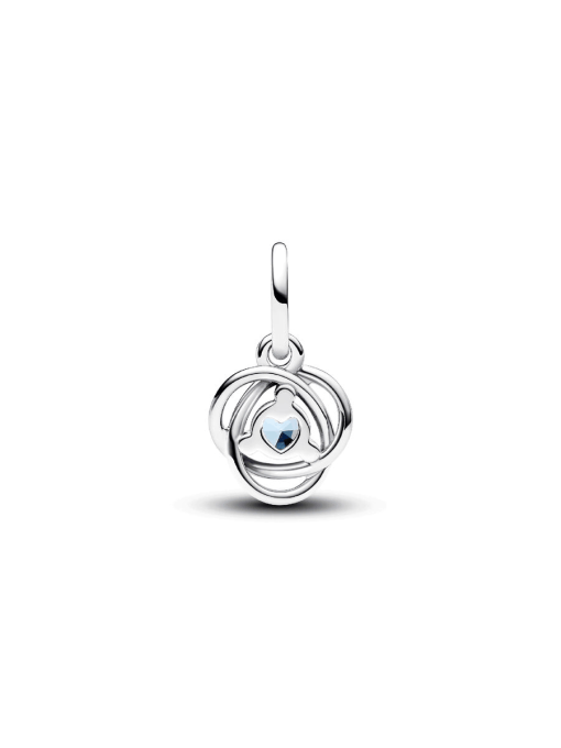 Sea Aqua Blue Eternity Circle Dangle Charm - Image 7