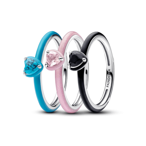 Good Karma Chakra Hearts Ring Trio