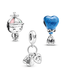 It's a Boy! Gender Reveal Charm Trio