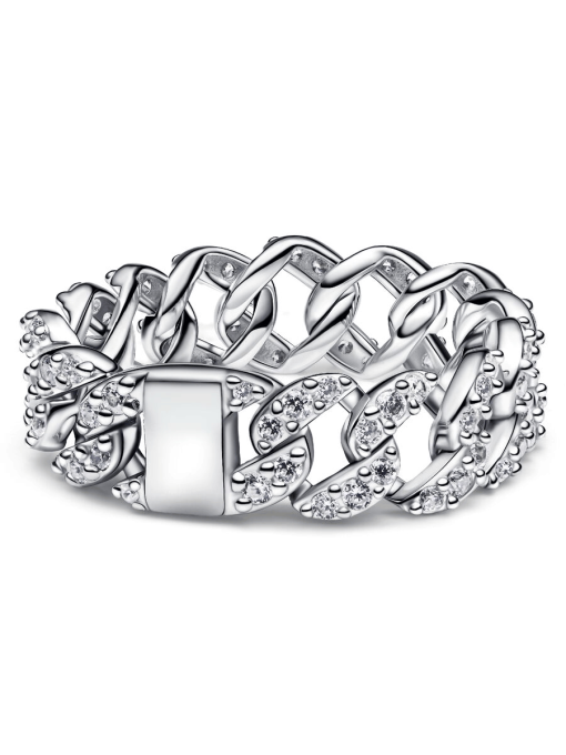 Pave Cuban Chain Ring - Image 5