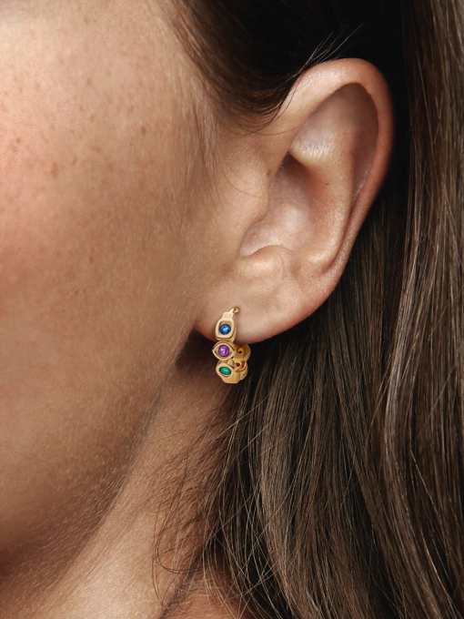 Marvel The Avengers Infinity Stones Hoop Earrings - Image 2
