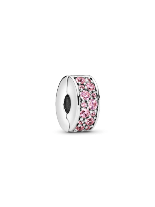 Pink Pave Clip Charm - Image 3