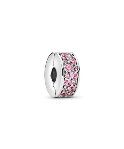 Pink Pave Clip Charm