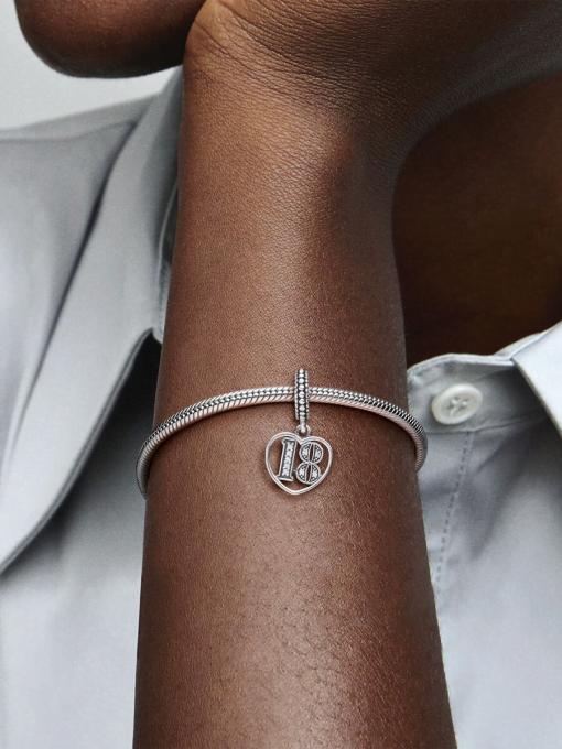 18th Celebration Dangle Charm - Image 2
