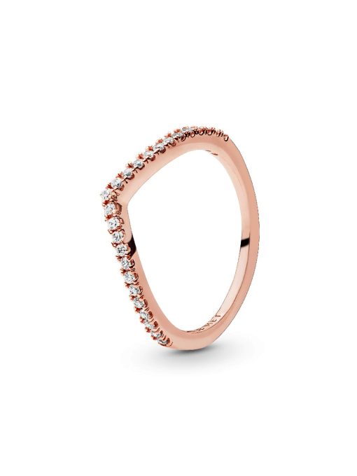 Sparkling Wishbone Ring - Image 3