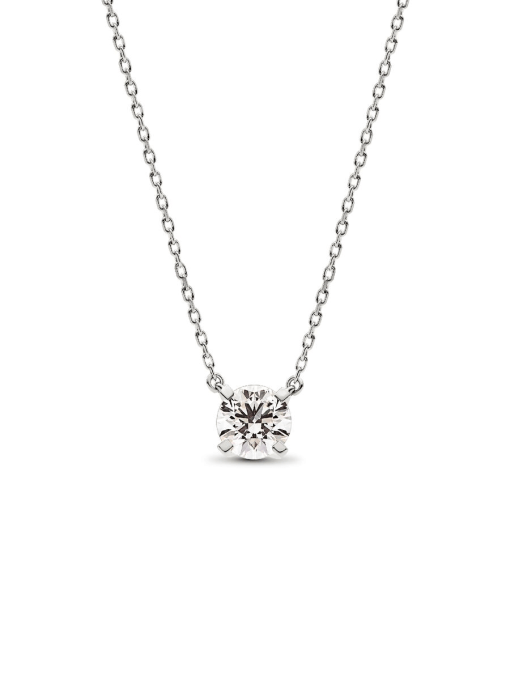 Pandora Era 14k White Gold Lab-grown Diamond Pendant Necklace - Image 3