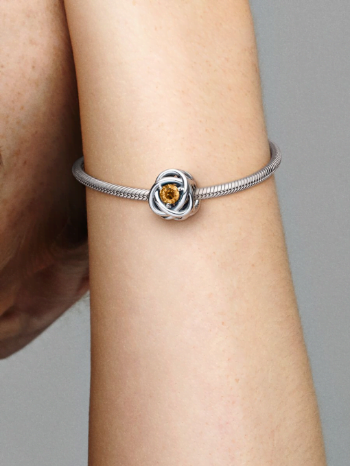 November Honey Eternity Circle Charm - Image 2