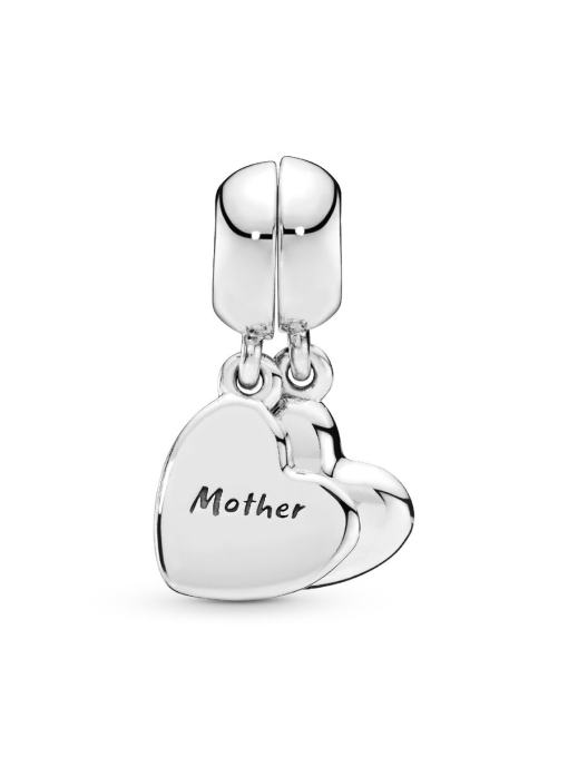Mother & Son Heart Split Dangle Charm - Image 5