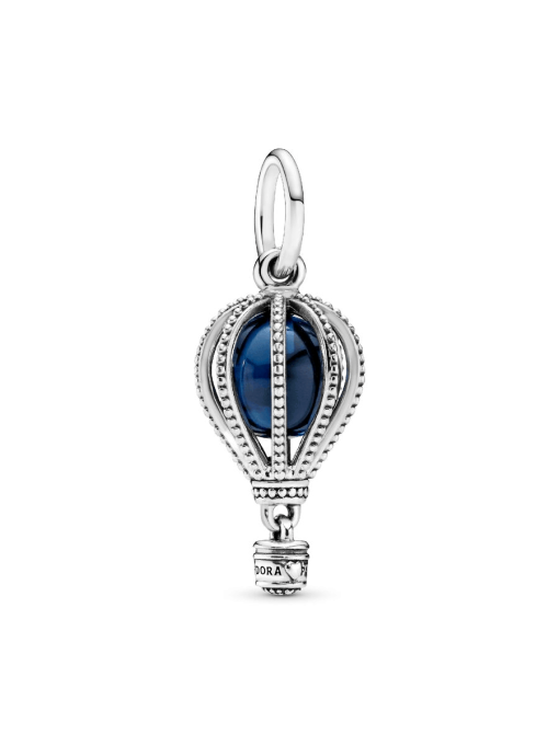 Blue Hot Air Balloon Travel Charm - Image 3