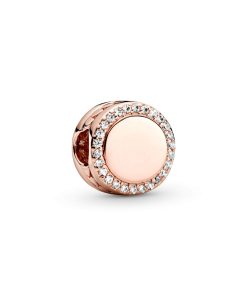 Engravable Sparkling Button Charm