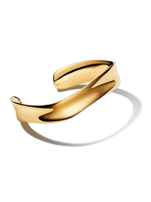 Organically Shaped Broad Open Bangle - Image 5