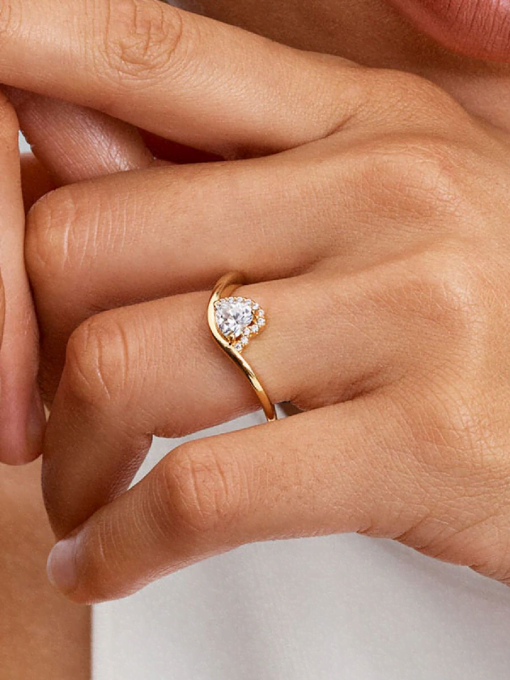 Wavy Heart Ring - Image 2