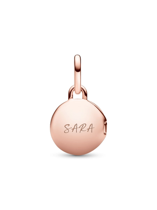 Openable & Engravable Love Locket Dangle Charm - Image 5