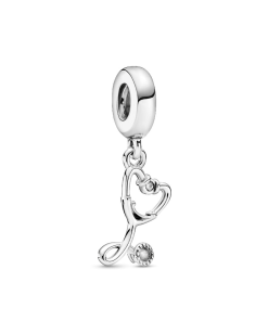 Stethoscope Heart Dangle Charm