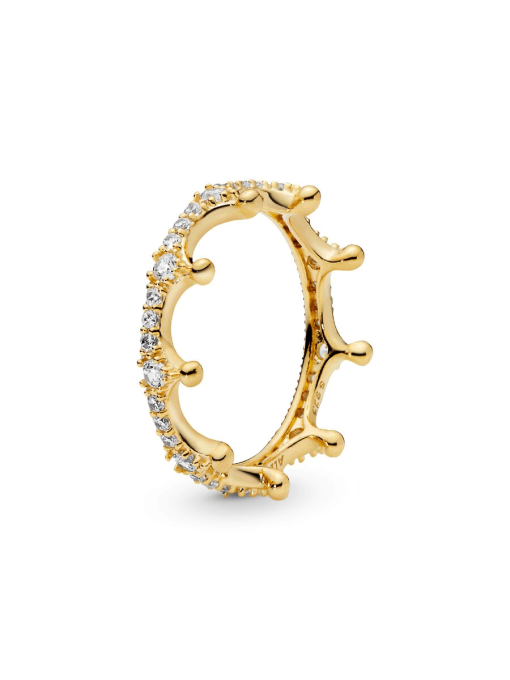 FINAL SALE - Clear Sparkling Crown Ring - Image 3