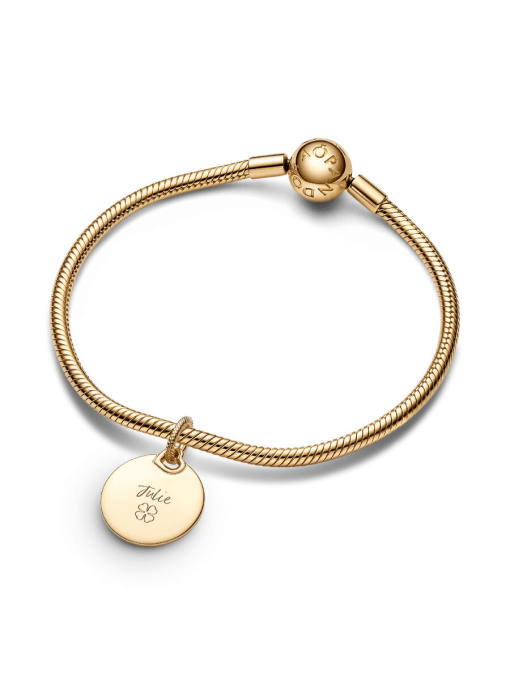 Engravable Round Tag Dangle Charm - Image 5