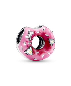 Sparkling Sprinkled Donut Charm