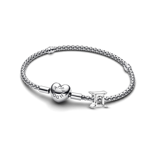 Gemini Zodiac Charm Studded Bracelet Set