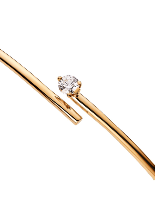 Pandora Nova 14k Gold Lab-grown Diamond Open Bangle - Image 4