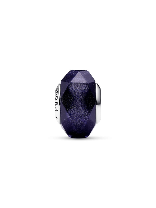 Faceted Blue Murano Glass Charm - Image 6