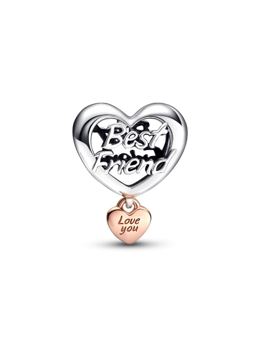 Love You Best Friend Heart Charm - Image 6