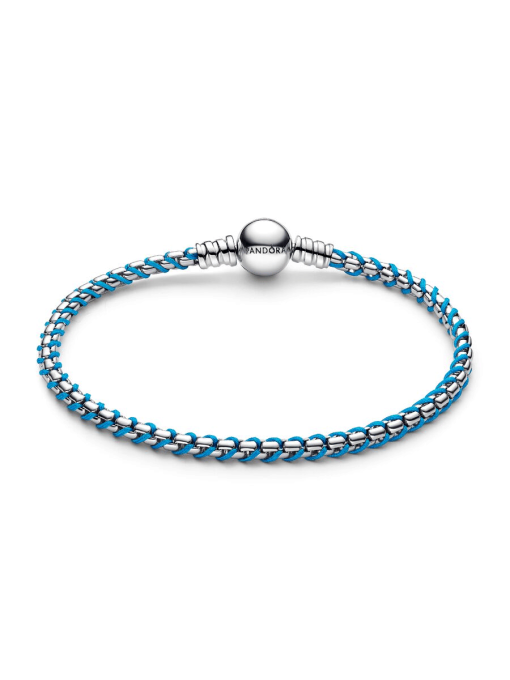 Blue Cord Snake Chain Bracelet - Image 5
