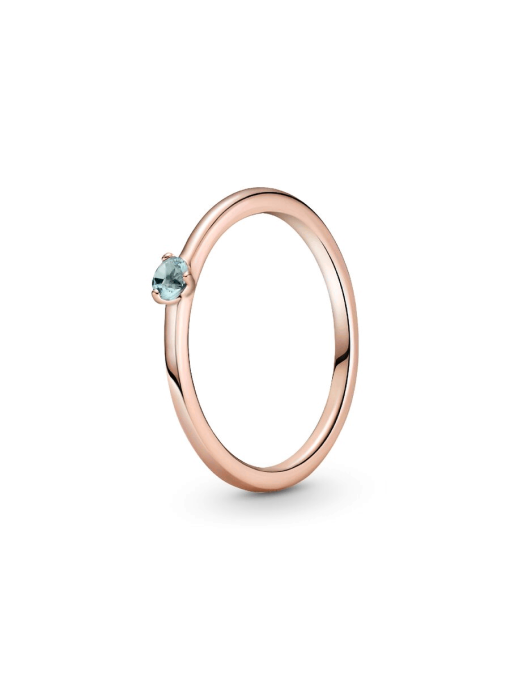 FINAL SALE - Light Blue Solitaire Ring - Image 3