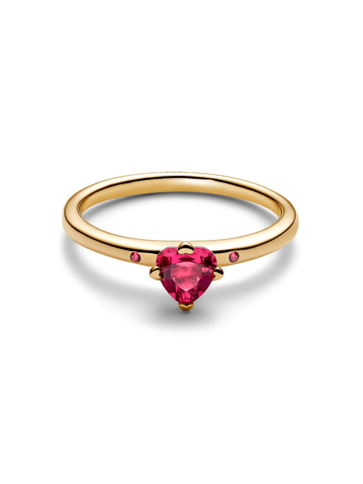Sparkling Red Heart Ring - Image 7