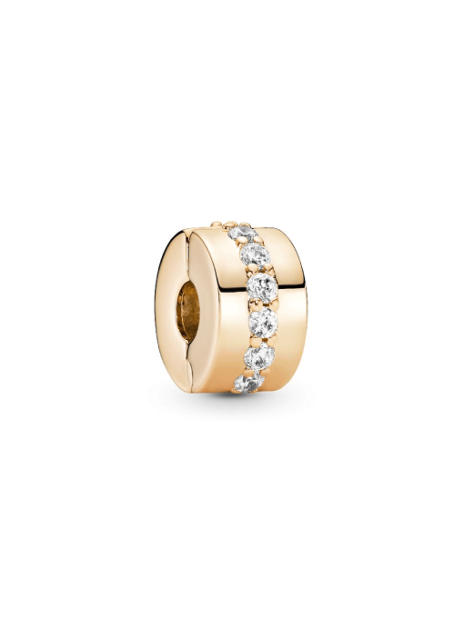 Clear Sparkling Row Clip Charm - Image 2