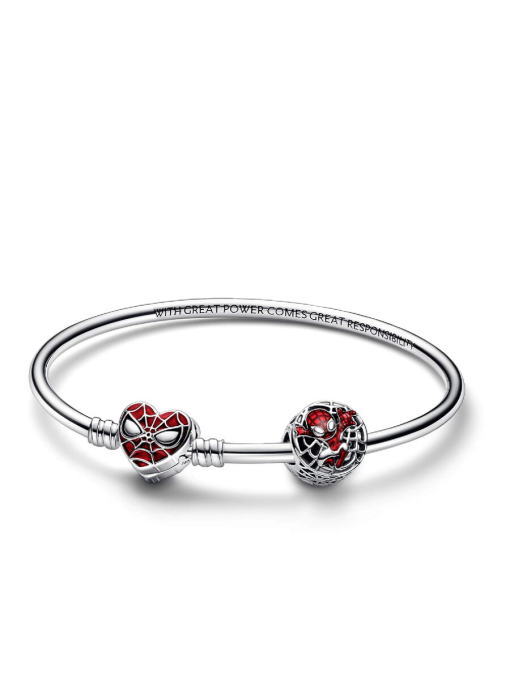 Marvel Spider Man Charm and Bangle Set - Image 2