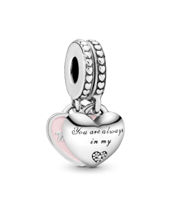 Mother & Daughter Hearts Dangle Charm