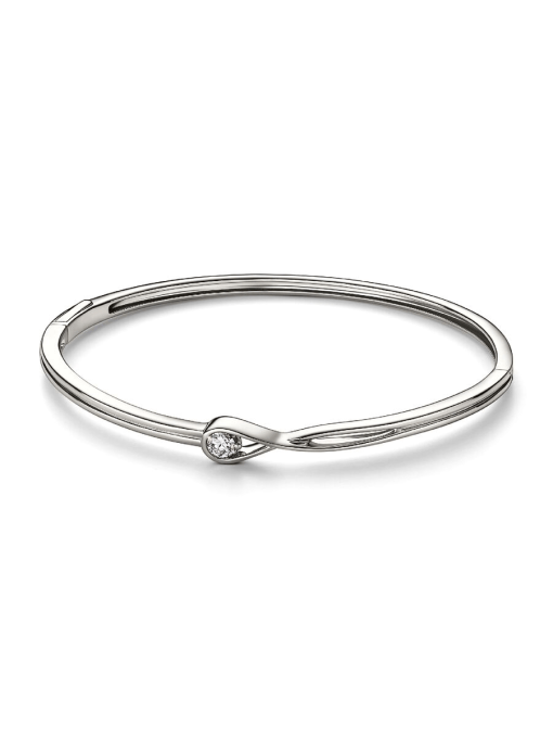 Pandora Infinite 14k White Gold Lab-grown Diamond Bangle - Image 3